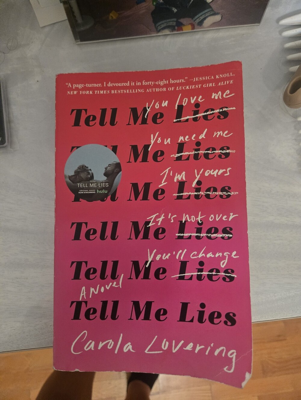 Tell Me Lies by Carla Luvering - Pink Paperback Novel